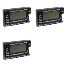 3X Digital Battery Capacity Checker RC CellMeter 7 Cellmeter-7 for LiFe Li-Ion NiMH Nicd with Balance Function