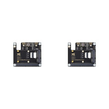 2X Waveshare for Raspberry Pi 5 PCIe to MiniPCIe Expansion Board with 16P Cable GPIO Header Support USB