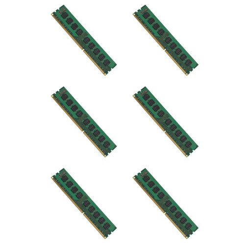 6X 4GB DDR3 1333MHz ECC Memory 2RX8 PC3-10600E 1.5V RAM Unbuffered for Server Workstation