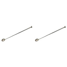 2X Cuillère de Bar Rétractable en Acier Inoxydable, Outils de Bar, Cuillère de Mélange de Cocktail pour Barman, Cuillère Longue Télescopique