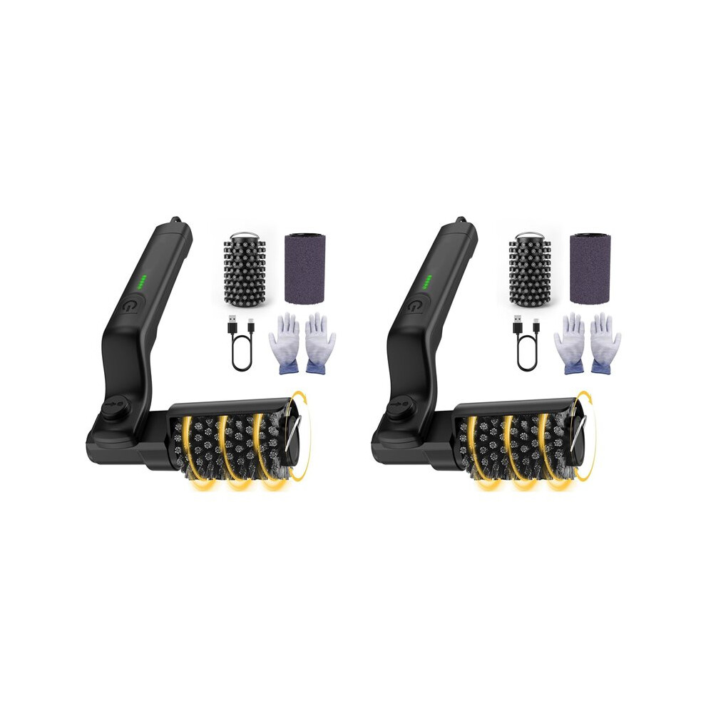 Photos - Power Tool Accessory Jojomino 2X Electric Rotary Grill Brush for Outdoor Grill, 3-Speed Power Control, Stainless Steel BBQ Brush, 90 Mins Runtime 