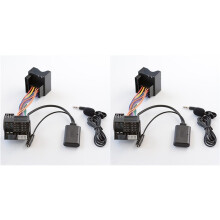 2X Car AUX Adapter Cable  +MIC Fit for  307 308 407 RD4 Radio CD