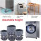 Adjustable Height Washing Machine Support, Anti Vibration Washing Machine Foot Pad, 16PCS 6