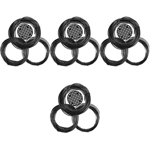 4Sets Durable Black Copper Bonsai Wire Kit for DIY Plant Training 2
