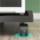 Double Layer Rolling Printer Stand with Lockable Wheels and Removable CPU Tower Rack for Office (Black 45x22x59cm) 3