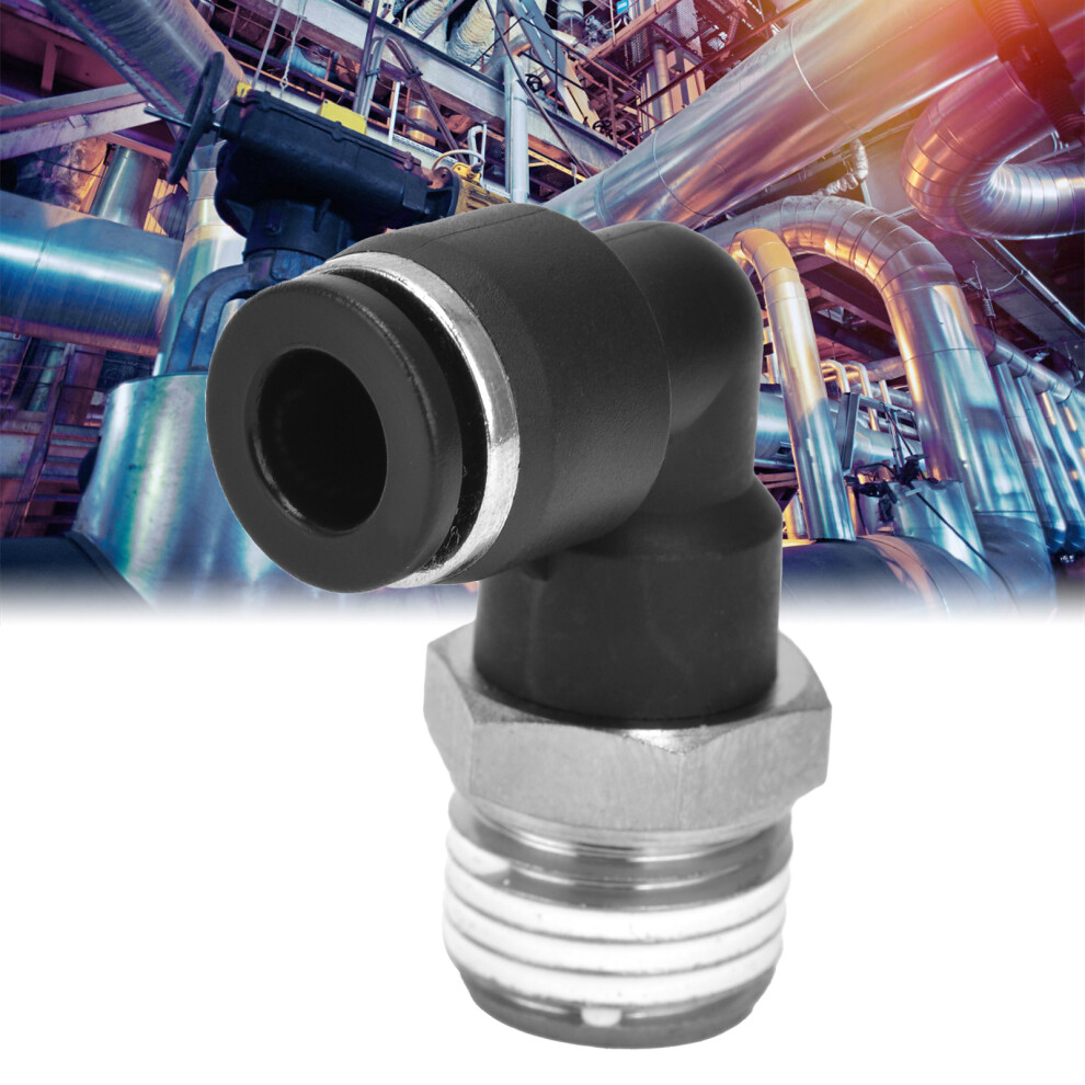 10Pcs Pvc Pneumatic Connectors L Shape External Thread For Automation 4231390697150