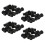 48 Pcs Plastic 12mm Pipe End Blanking Caps Bung Tube Insert Plug Round Black 1
