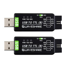 2X Waveshare Industrial Grade USB to TTL Converter CH343G Serial Port Conversion Module Support 5V/3.3V