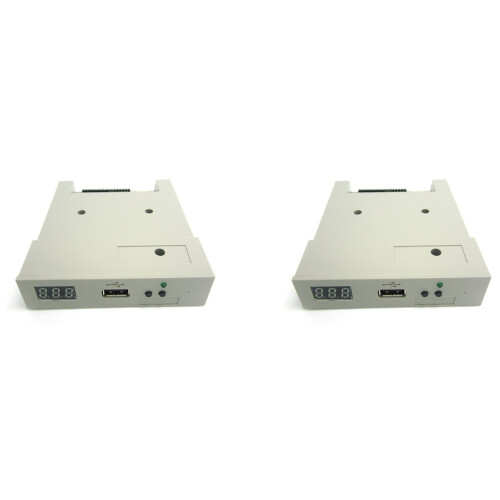 2X SFR1M44 U100 USB Floppy Drive Emulator ABS Machine for Industry Grey