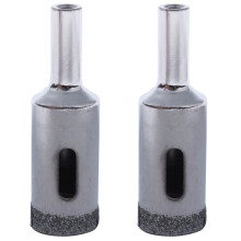 2X Diamond Particles Coated Drill Bit Ceramic Tile 16mm Dia Glass Hole Saw