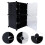 1Stk Multi-Layer Schuhregal Cube Closet, Schwarz, Robust, Für Zuhause 3