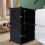 1Stk Multi-Layer Schuhregal Cube Closet, Schwarz, Robust, Für Zuhause 8