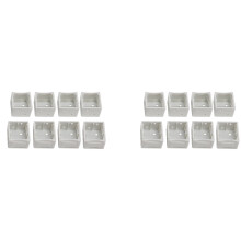 1 Inch Blind Brackets White Profile Box Mounting Bracket Window Blinds Headrail Bracket (16)