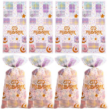 TETOU Eid Mubarak -välipalapussit – 50 kpl, 27,5 x 12,5 cm