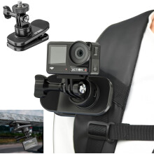 Vlog-rugzakriemhouder met clip – Sterke magnetische 360-klem, compatibel met GoPro Hero12/11/10, Osmo Pocket3, DJI Action4/3/2, Insta360