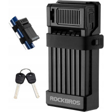 Lucchetto antifurto pieghevole per bicicletta, diametro 0,7 cm, materiale ABS ad alta resistenza, lucchetto pieghevole portatile con chiave per