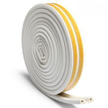 Dust Soundproof Casement Door Sealing Strip 10M Foam Draught Excluder 9*6mm White