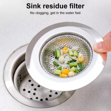 5Pcs Kitchen Sink Strainer Stainless Steel Mesh Sink Strainer with Large Wide Rim Anti-Rust Large Basket Strainer Anti-Clog Garbage Disposal Cover