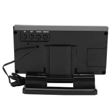 4,6" LCD-skjerm digitalt kompass med kalenderklokke inn/ut termometer blå LED