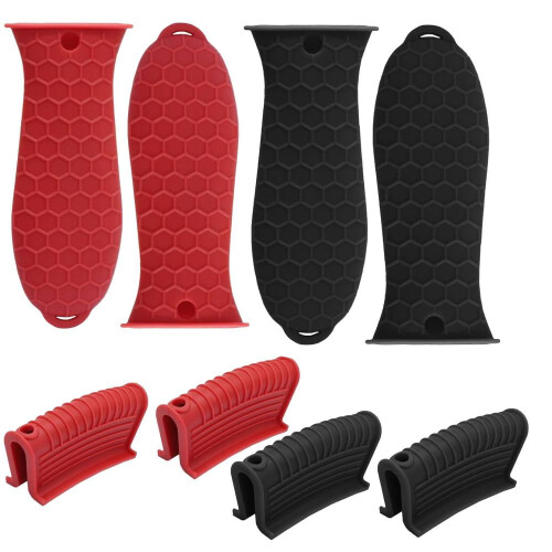 Silicone Hot Handle Holder Sleeve 8-Pack