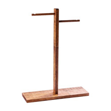 Headphone Stand Gaming Headset Stand Desktop Versatile Sturdy Jewelry Rack Heavy Walnut Color