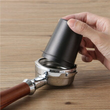 2X Black 58mm Coffee Dosing Cup Stainless Steel Coffee Cup Transport Cup Stainless Steel Universal Powder Collector