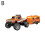 (Orange) Mini RC-Car LED Lights Off-road Car Mini Remote Control + Trailer Single Box 1