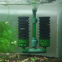 4X S Double  Water Filter Aquarium Fishtank Sponge Water Filter Air Pump Fish Tank Cleaning Filter