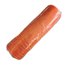Xinwanna Christmas Poly Mesh Ribbon, 10" x 10 Yds, Metallic Foil Decorative Roll for DIY Wreath & Party Decor (Orange)