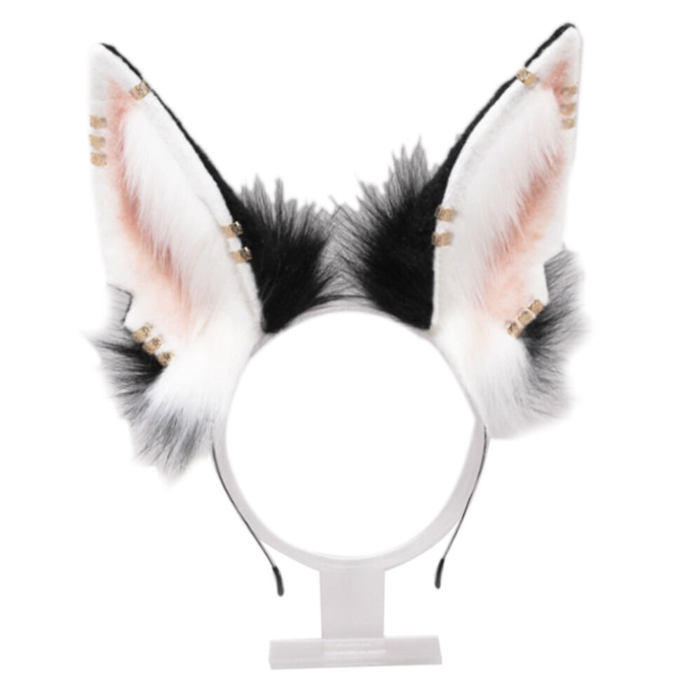 Unisex Wolf Ears Fluffy Headbands For Women Headwear Hair Hoop