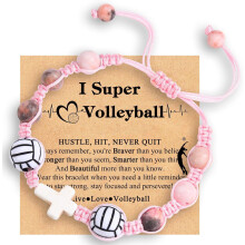 Pulseira de vôlei para meninas com pingente