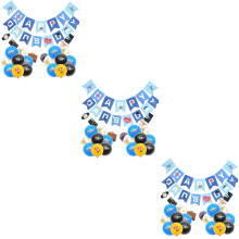 unbranded 3 Sets Father's Day Party Favors Banner And Balloon Decoration Father's Day Party Supplies