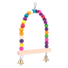 Unbranded parrot toy swing with mirror ball and colorful