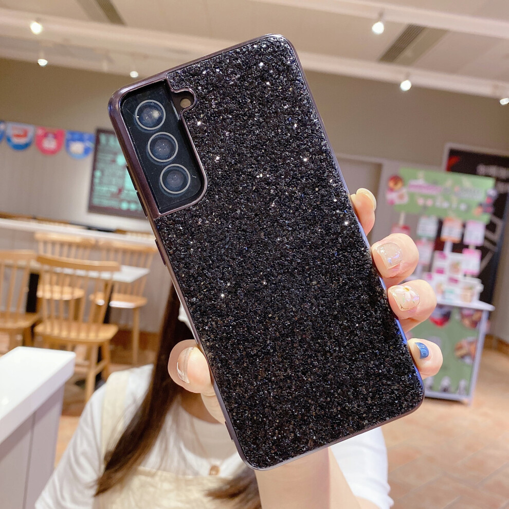 Compatible With Samsung Galaxy S21 5G Glitter Sparkle Diamond Slim Shockproof Tpu Case Â Black 9028731636177