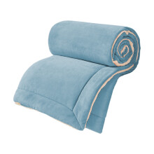 Milk Velvet Lambswool Double-Layer Blanket, Queen 60"80", Thick Warm Winter Blanket for Bed/Couch