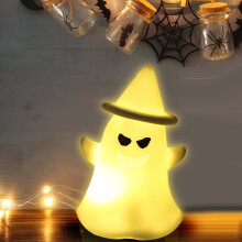 Halloween LED Ghost Night Light – Battery-Operated Pendant Decoration for Home, Bar, Hotel & Holiday Celebrations