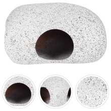Ceramic Fish Hideaway Shelter for Freshwater Shrimp, Aquarium Cave Decoration, 1 Piece Tank Ornament