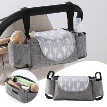 Organizer universale per passeggino, borsa per auto, marsupio portaoggetti per sedia a rotelle con portabicchiere, in poliestere, per riporre oggetti