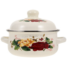 Stockpot Enamel Flat Bottom 6 Quart