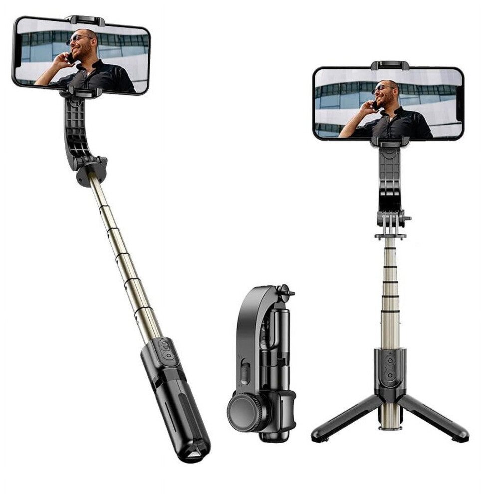 Gimbal Stabilizer Extendable Wireless Selfie Stick And Tripod Multifunction Remote 360Automatic Rotation 9028731677019