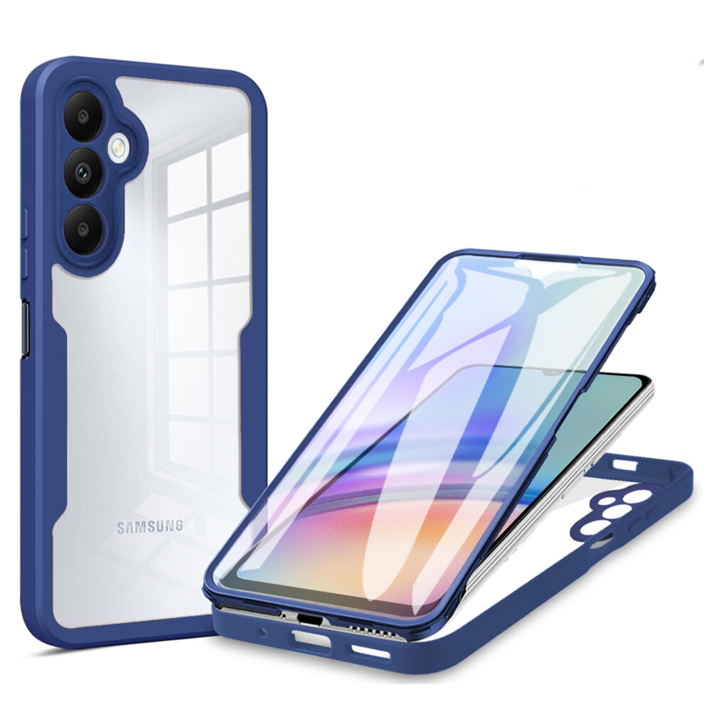Compatible With Samsung Galaxy S23 Fe Clear Case + Screen Protector, Soft Tpu Rugged Slim Shockproof Cover Â Qc Blue 9028731677231