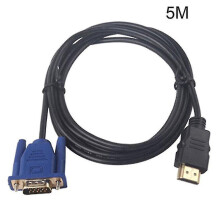 1,8/3/5/10m 1080p HDMI do VGA 15pin męski kabel adaptera do telewizora HD HD LCD
