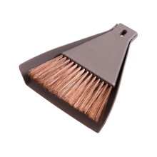 Set mini mătură și făraș din plastic – Perie compactă pentru tastatură pentru casă/mașină/canapea – Mătură de birou ușoară de 2,9