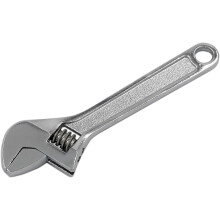 4-tums liten justerbar skiftnyckel, 4-tums silverfärgad miniskiftnyckel, reparationshandverktyg, käftkapacitet 0~14 mm
