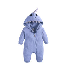 Toddler Baby Boy Romper Hooded Zipper Cotton Hooded Jumpsuit Outerwear One-Piece Bodysuit Overalls Fall Winter Jacket Outfits Blue 18-24 Months