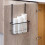 Rustproof Coffee Iron Door Hanging Basket for Bathroom Storage Use 9