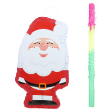 Weihnachtsmann-Piñata-Set zum Aufhängen als Dekoration für die Weihnachtsfeier