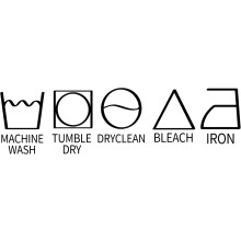 Black PVC Laundry Wall Stickers, Removable Vinyl Decals for Laundry Room, 31.8"x9.8", Compatible with Smooth Walls