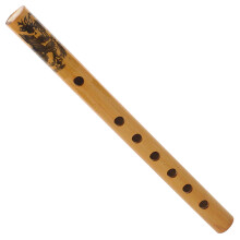Flûte en bambou pour enfant, clarinette à 6 trous, jaune