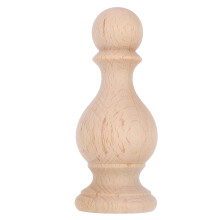 Decorative Wooden Finials Crafts Unfinished Wood for DIY Projects 1 Set Furniture Crafts Decoration